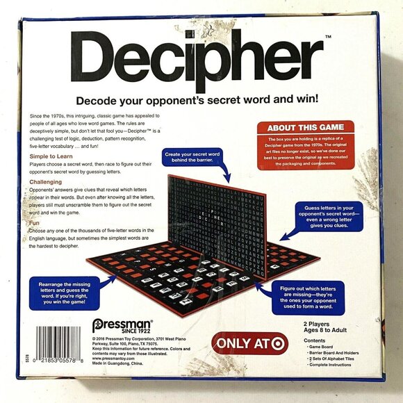 Pressman Decipher Game - Picture 2 of 8